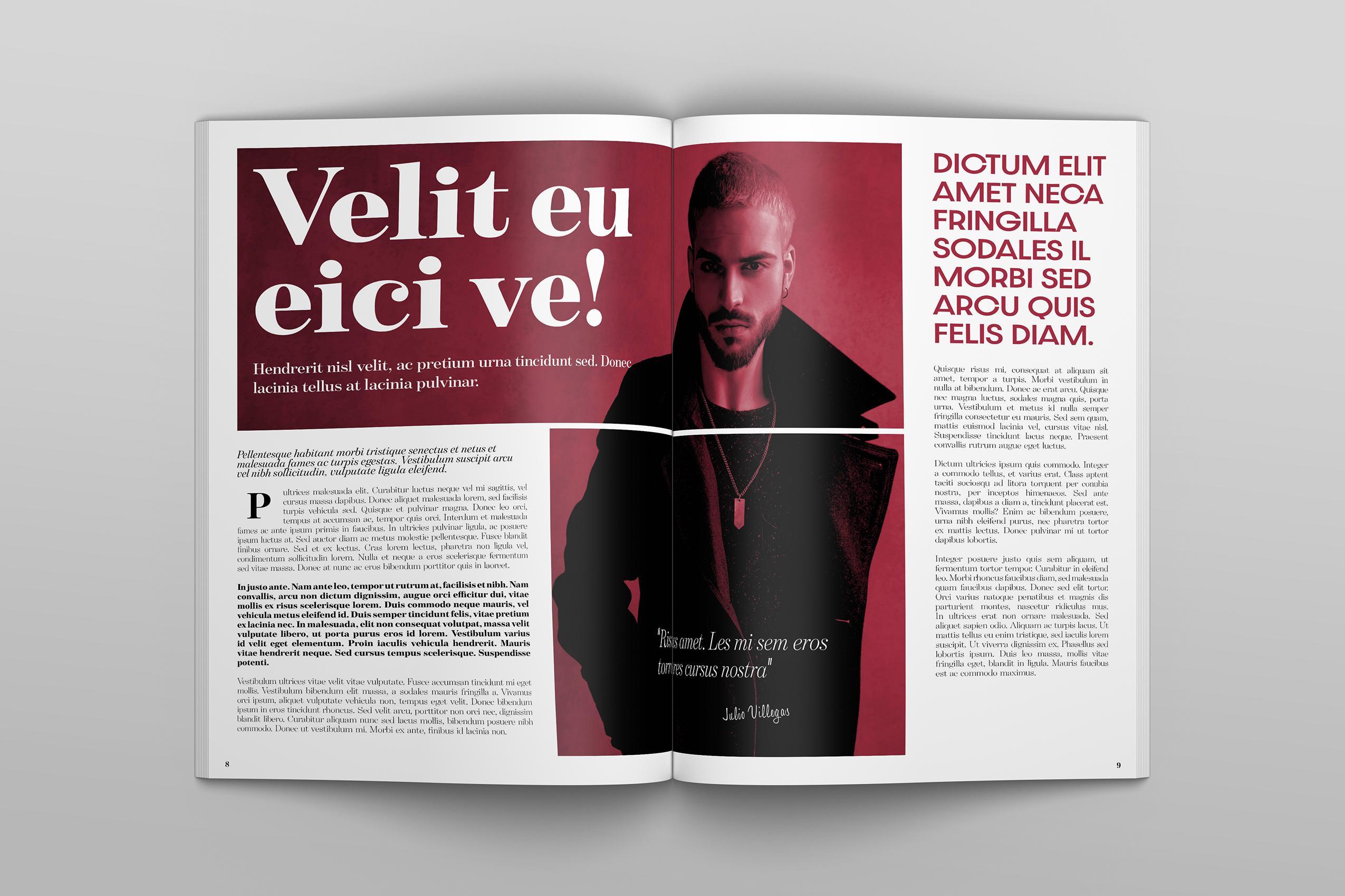 mode tidning design - innehåll